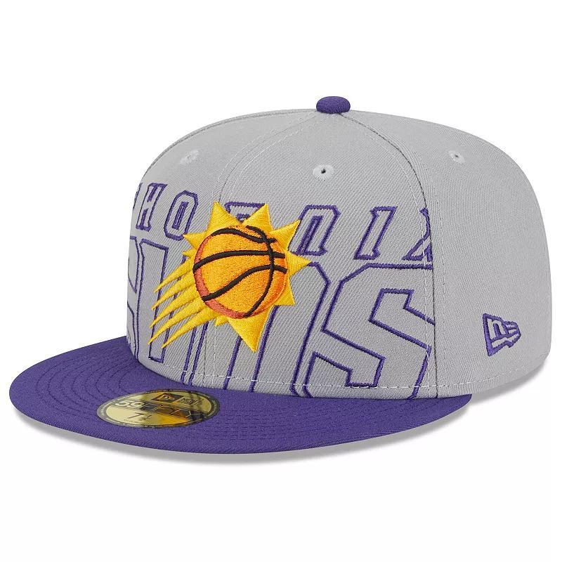 Mens New Era Gray/Purple Phoenix Suns 2023 NBA Draft Two-Tone 59FIFTY Fitted Hat Product Image