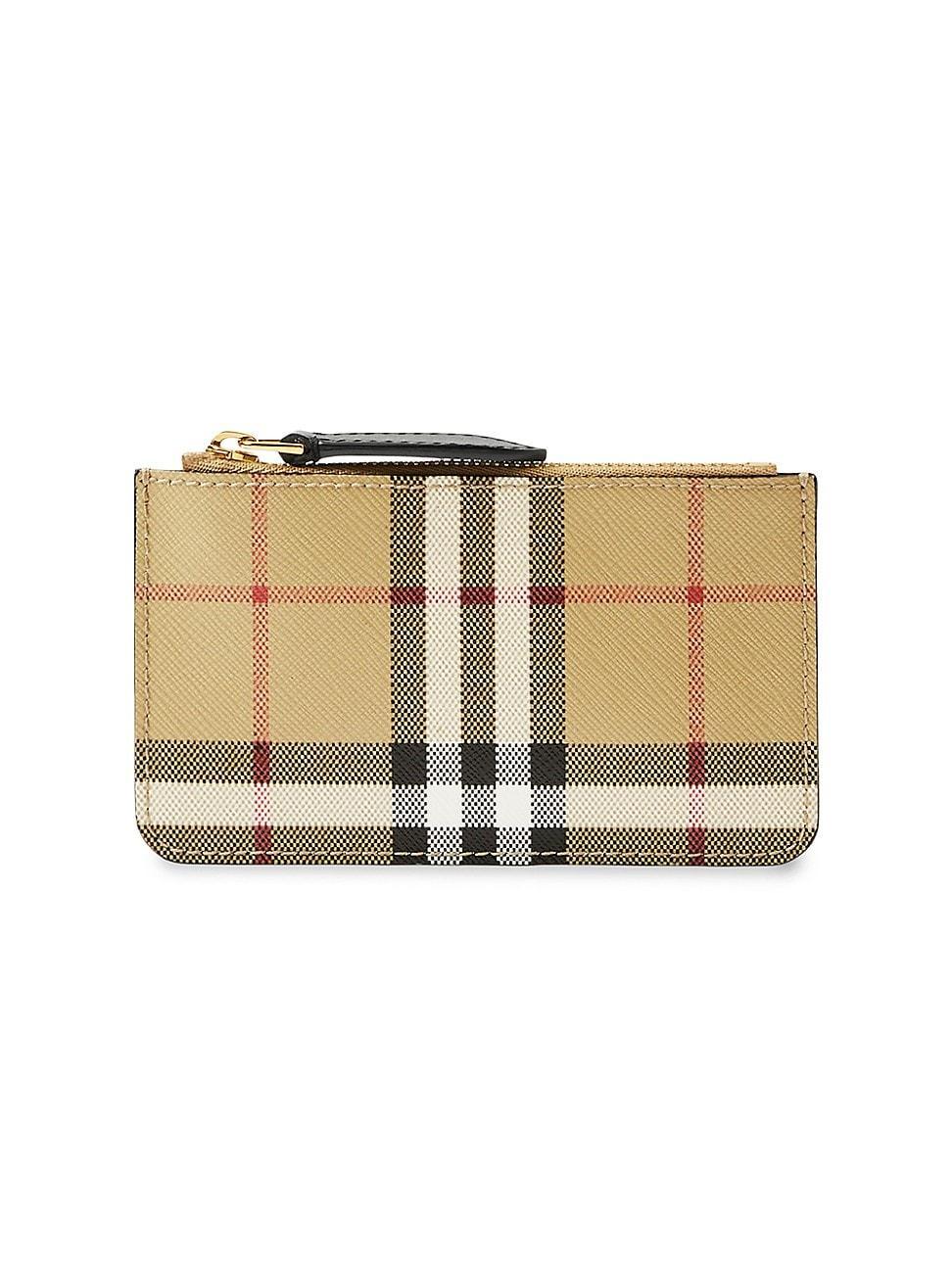 Womens Kelbrook Check Leather Coin Purse Product Image