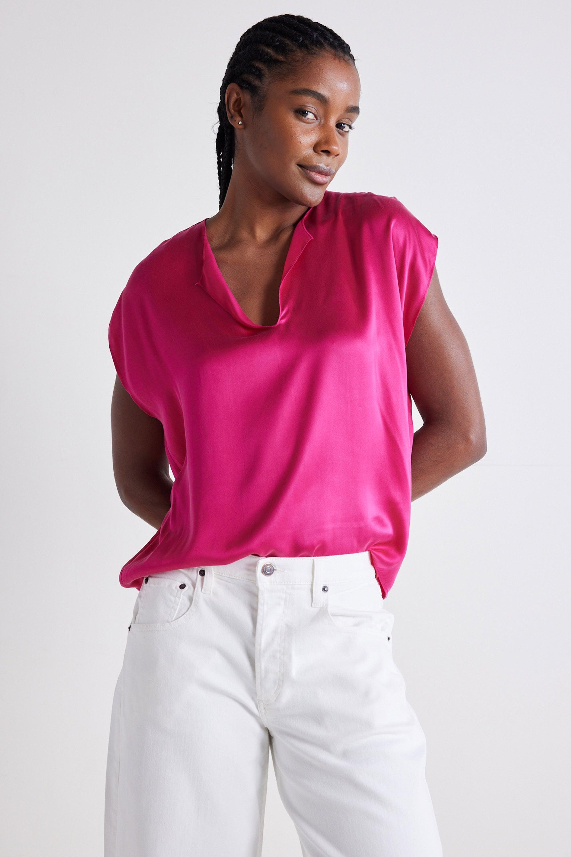 The All Day Washable Silk Top Product Image