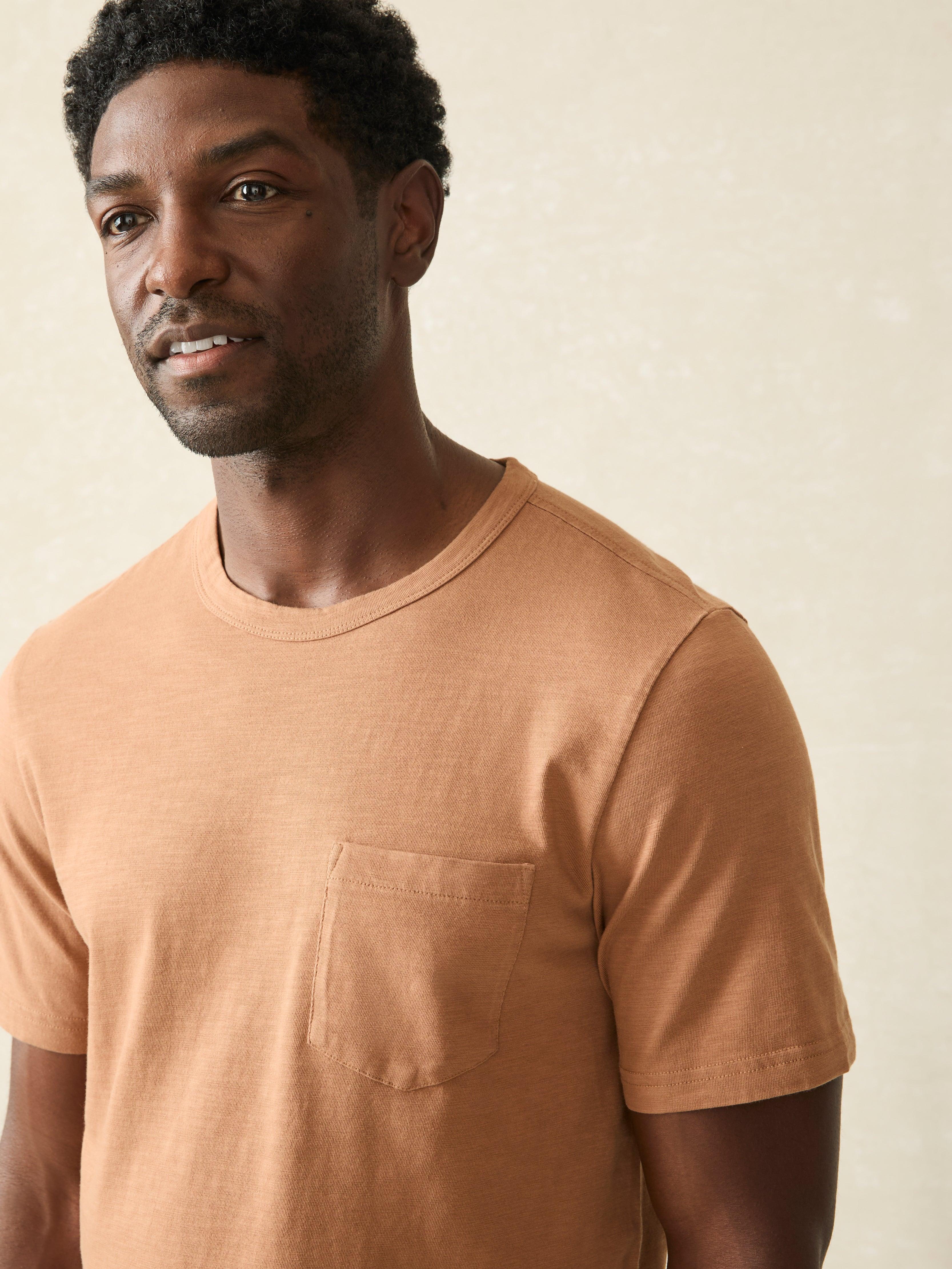 Sunwashed Pocket Tee - Bronze Male Product Image