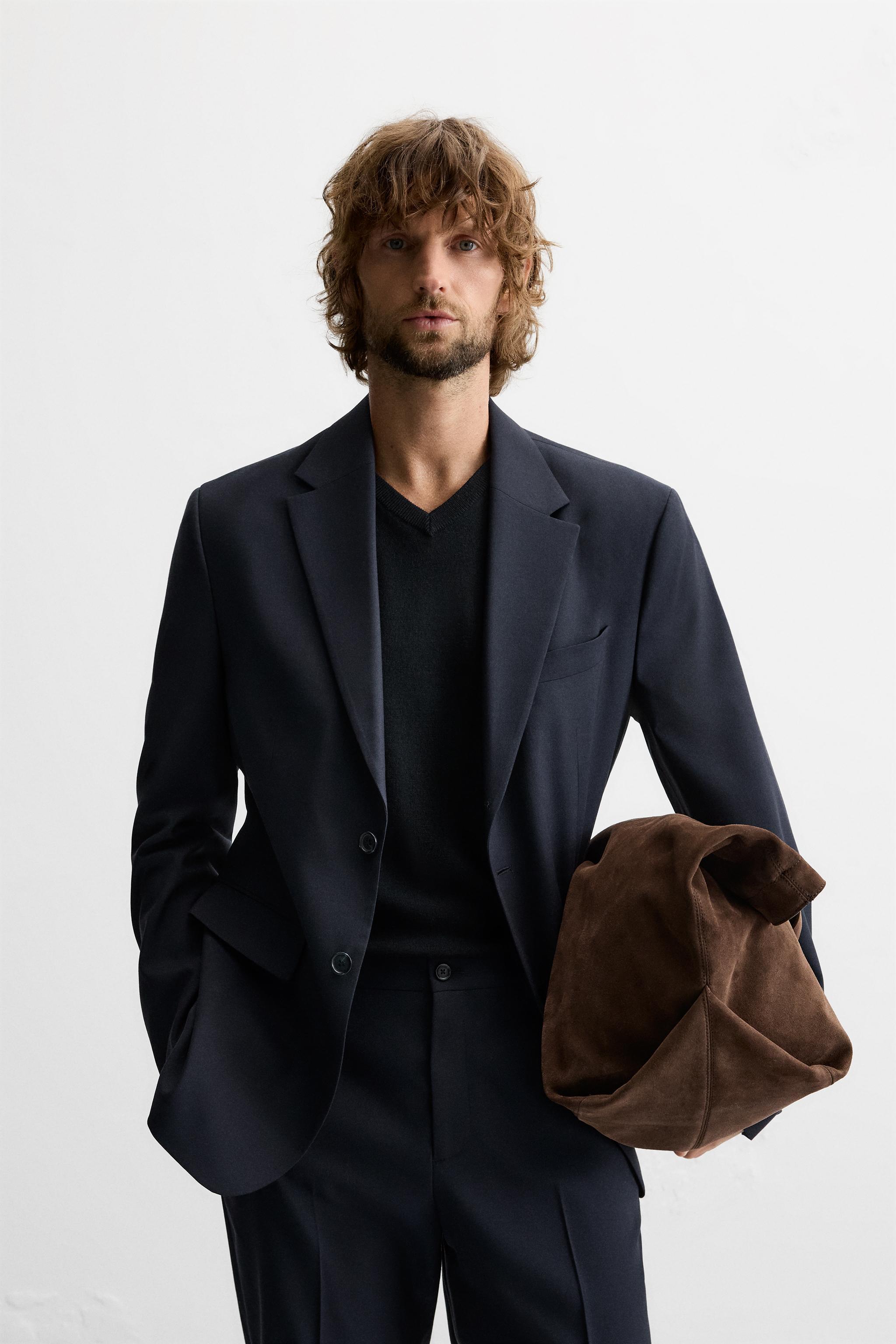 TEXTURED SUIT JACKET Product Image