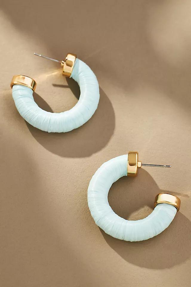 Small Raffia Hoop Earrings Product Image