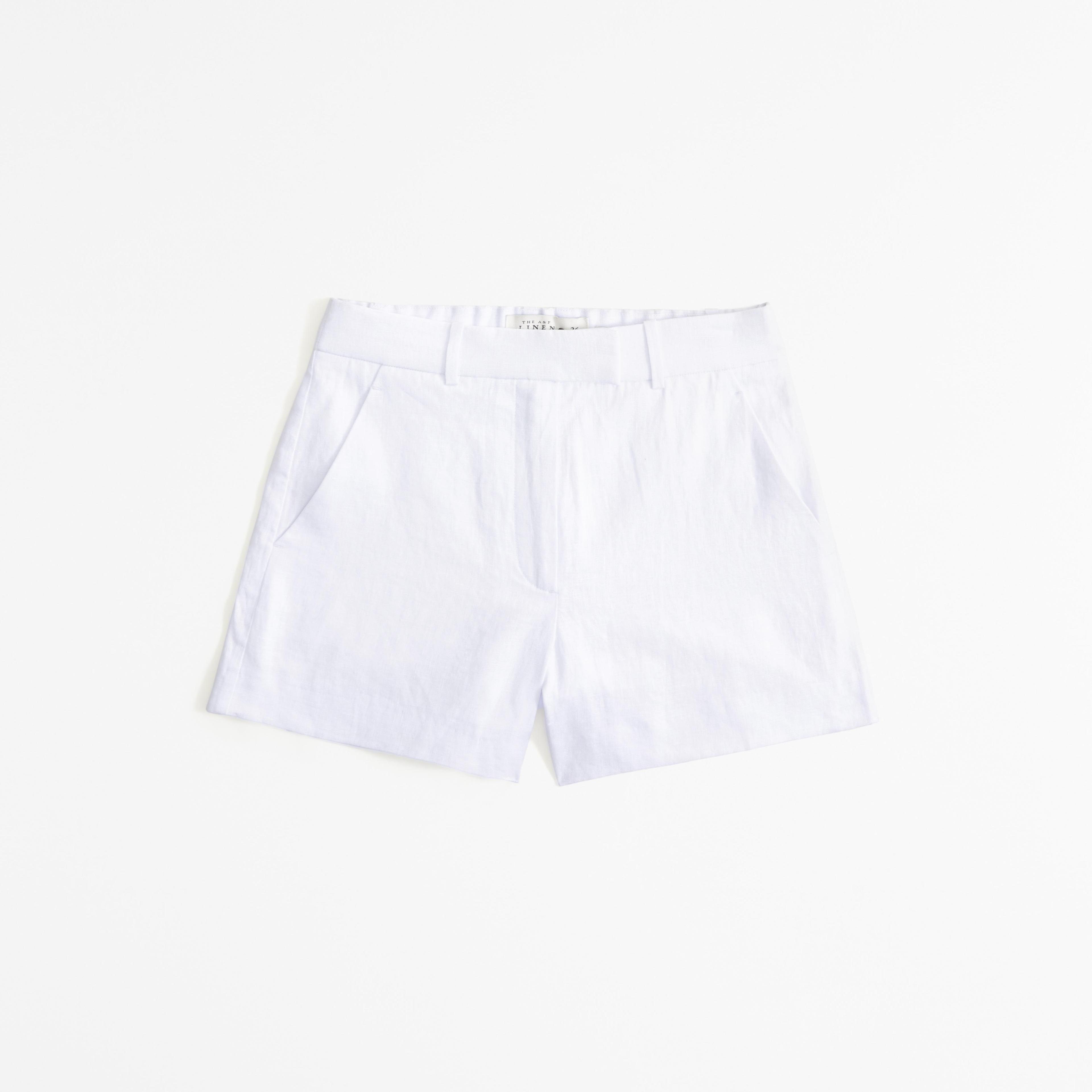 Premium Linen Fixed Waist Short Product Image