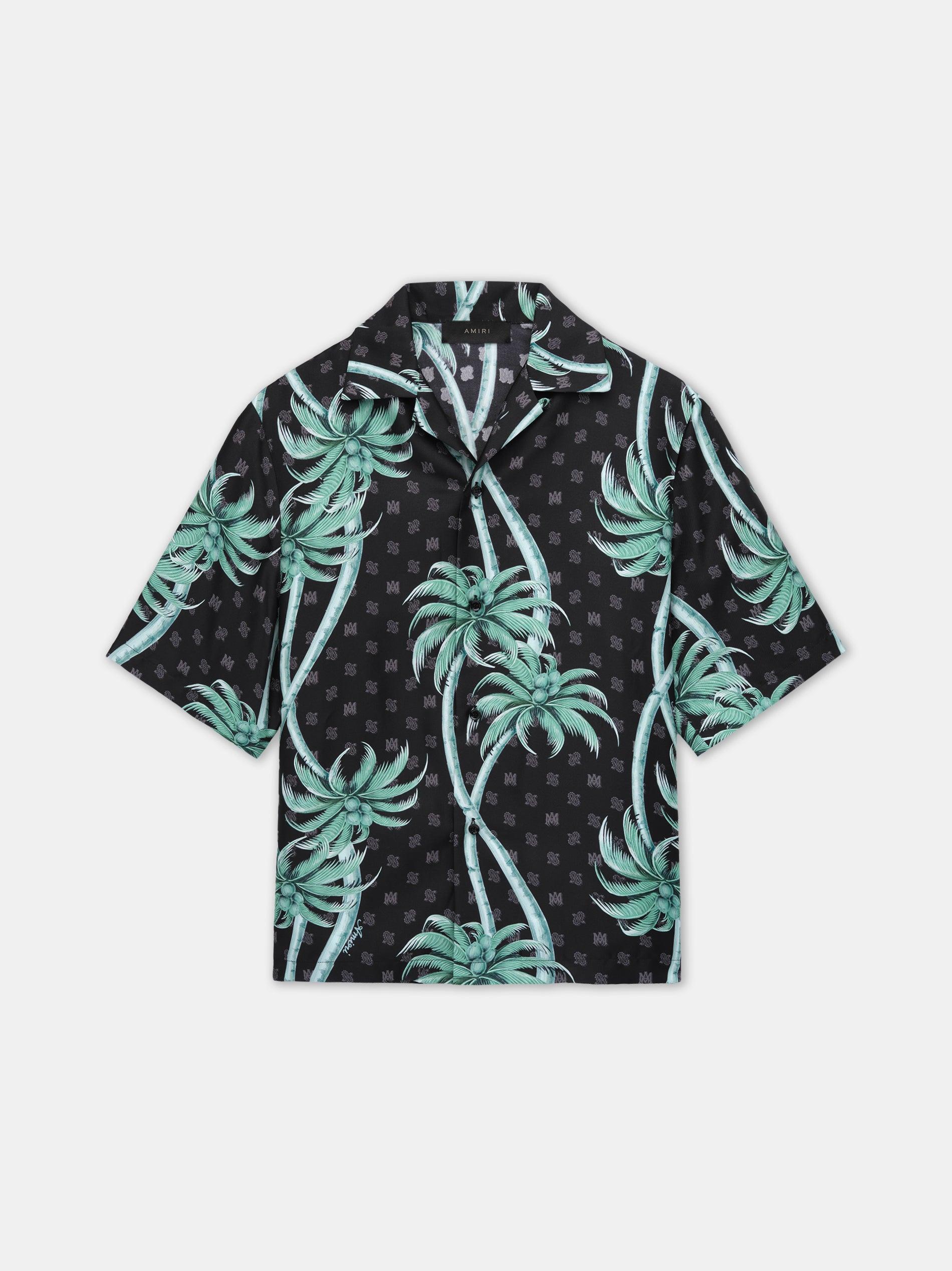 PALM BOWLING SHIRT - Black Male Product Image