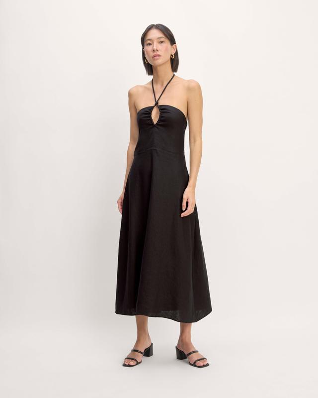 The Linen Halter-Neck Dress Product Image