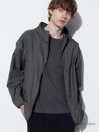 Mens Pocketable Uv Protection Parka (Printed) with Water-Repellent Black 2XS UNIQLO US Product Image