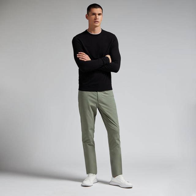 MERINO WOOL BLEND CREWNECK SWEATER Product Image