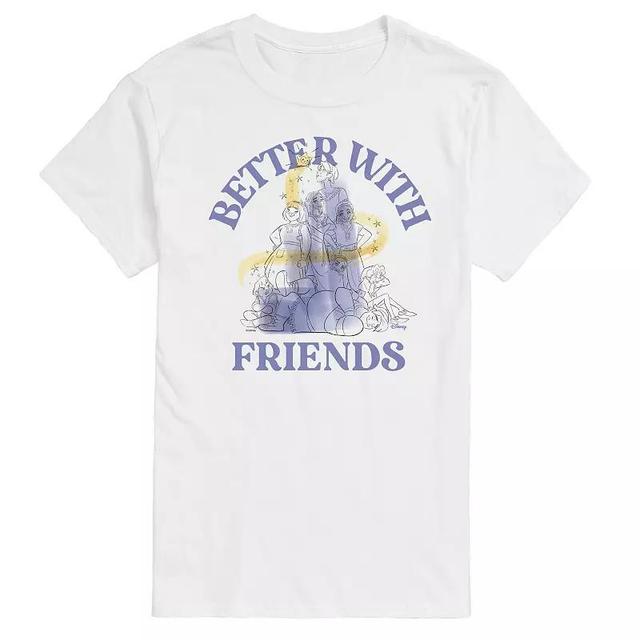 Disneys Wish Big & Tall better With Friends Graphic Tee, Mens Product Image