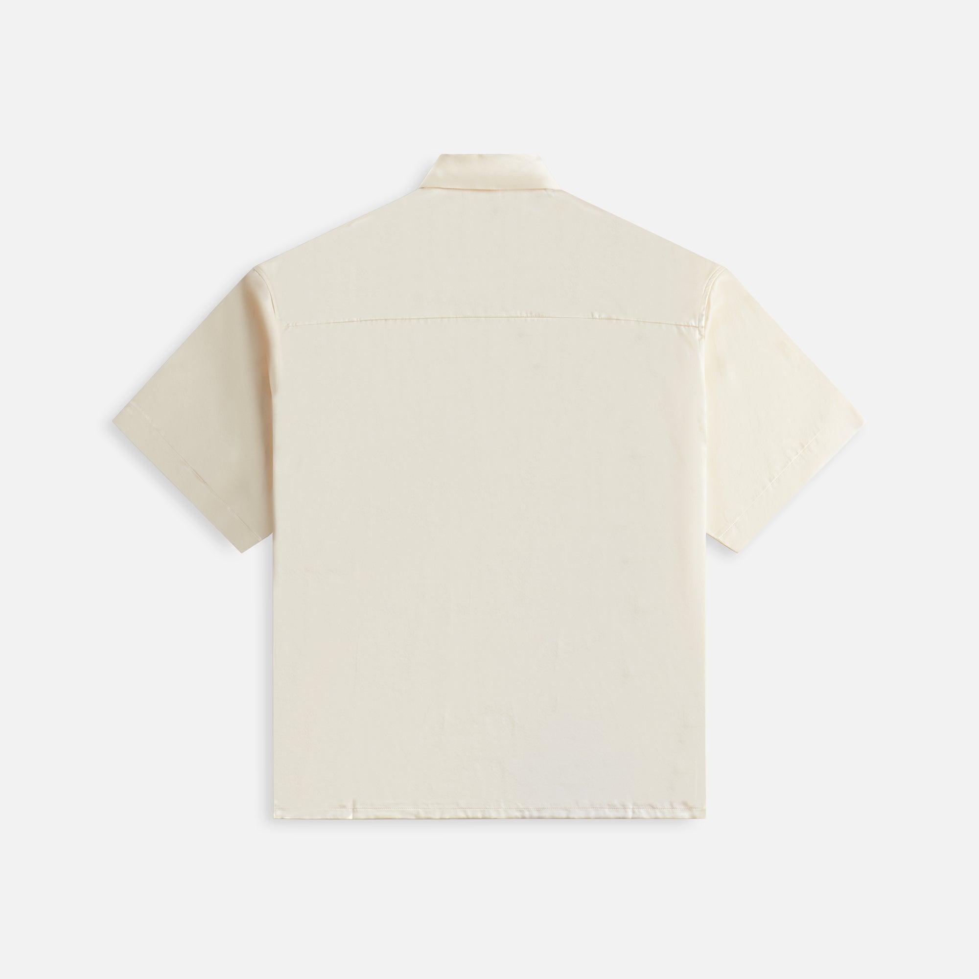 John Elliott Brushed Silk Button Up - Salt Male Product Image