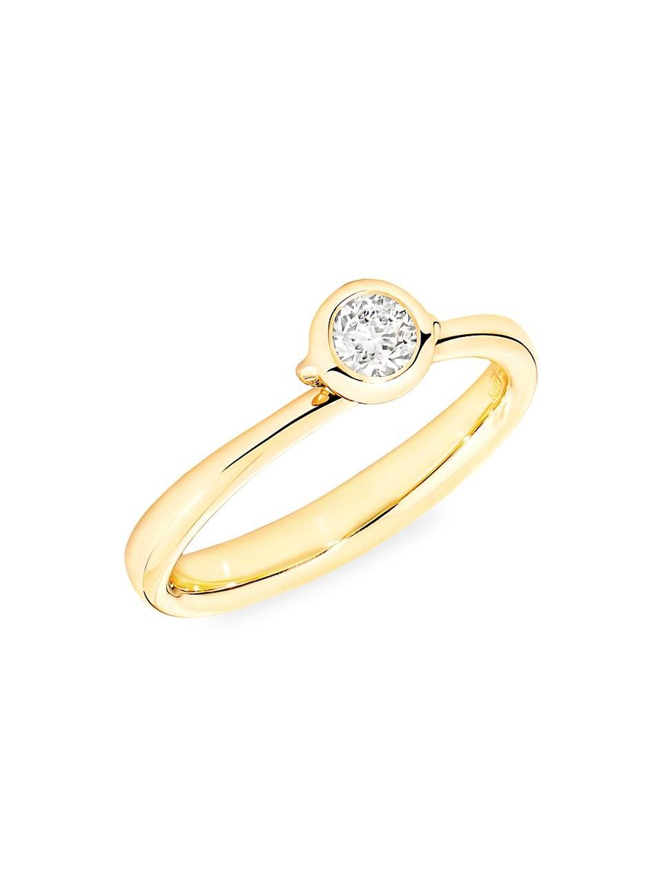 Womens Bouton 18K Yellow Gold & Diamond Ring Product Image