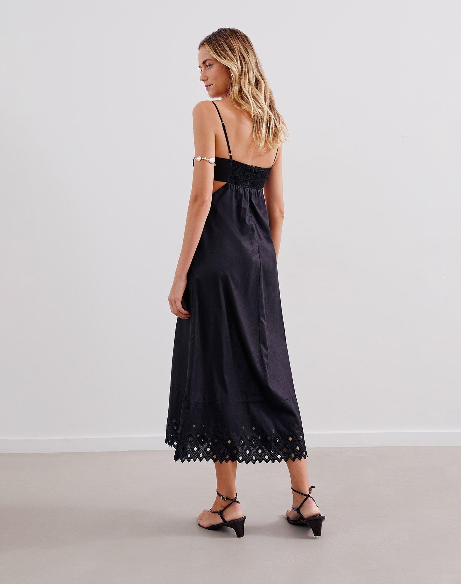 Tess Long Dress (exchange only) - Black Product Image