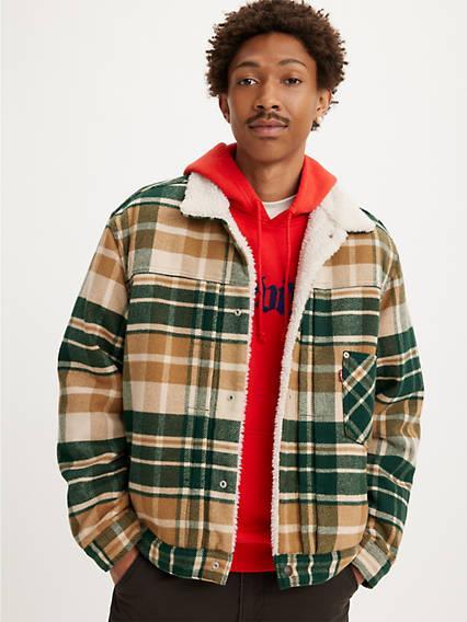 Levi's I Plaid Sherpa Trucker Jacket - Men's Product Image