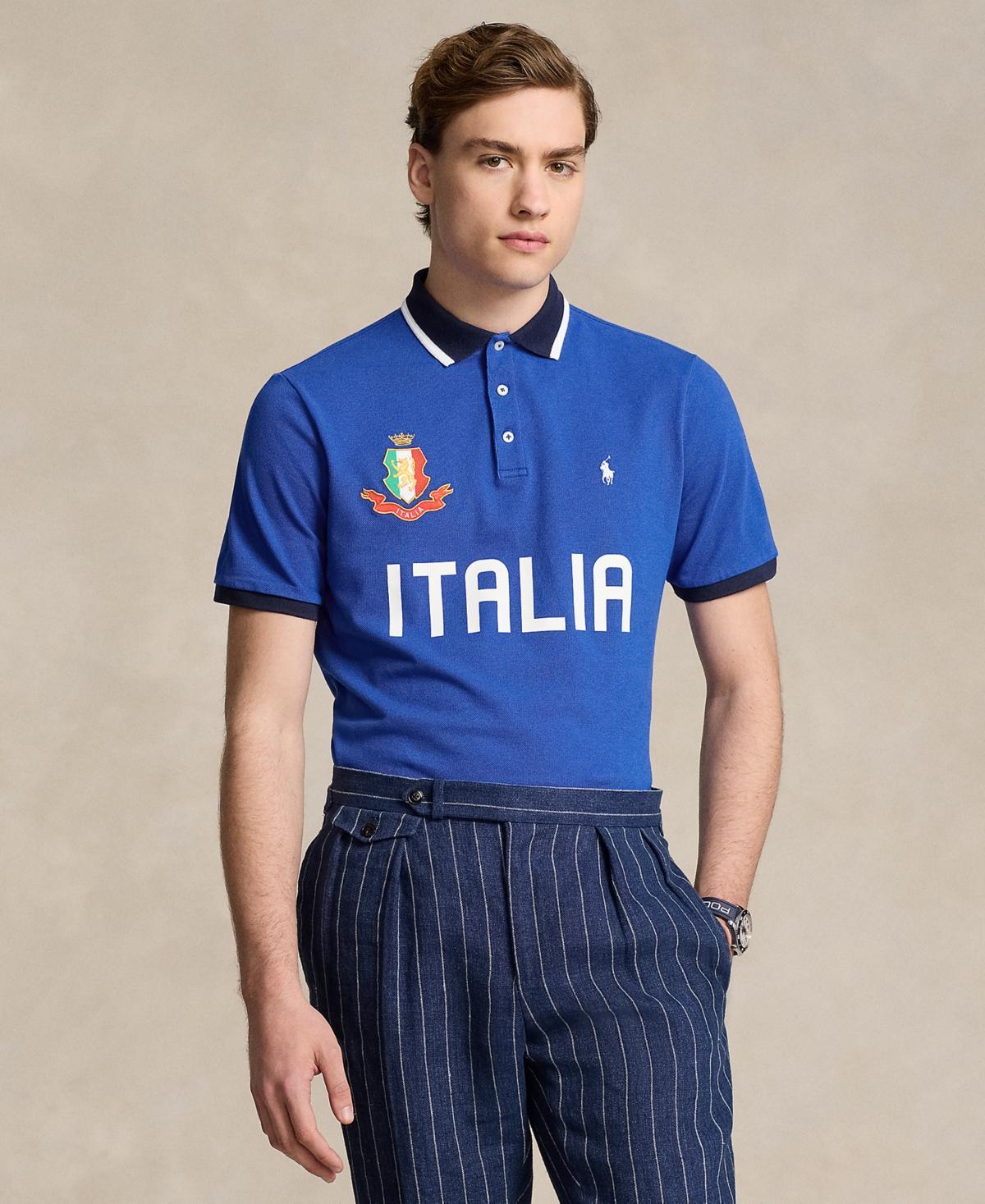 Polo Ralph Lauren Mens Classic-Fit Italy Polo Shirt Product Image