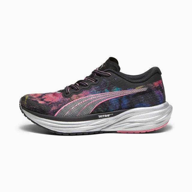 PUMA Deviate NITROâ¢ 2 'Marathon Series' Women's Running Shoes in Black/Strawberry Burst/Yellow Blaze Product Image