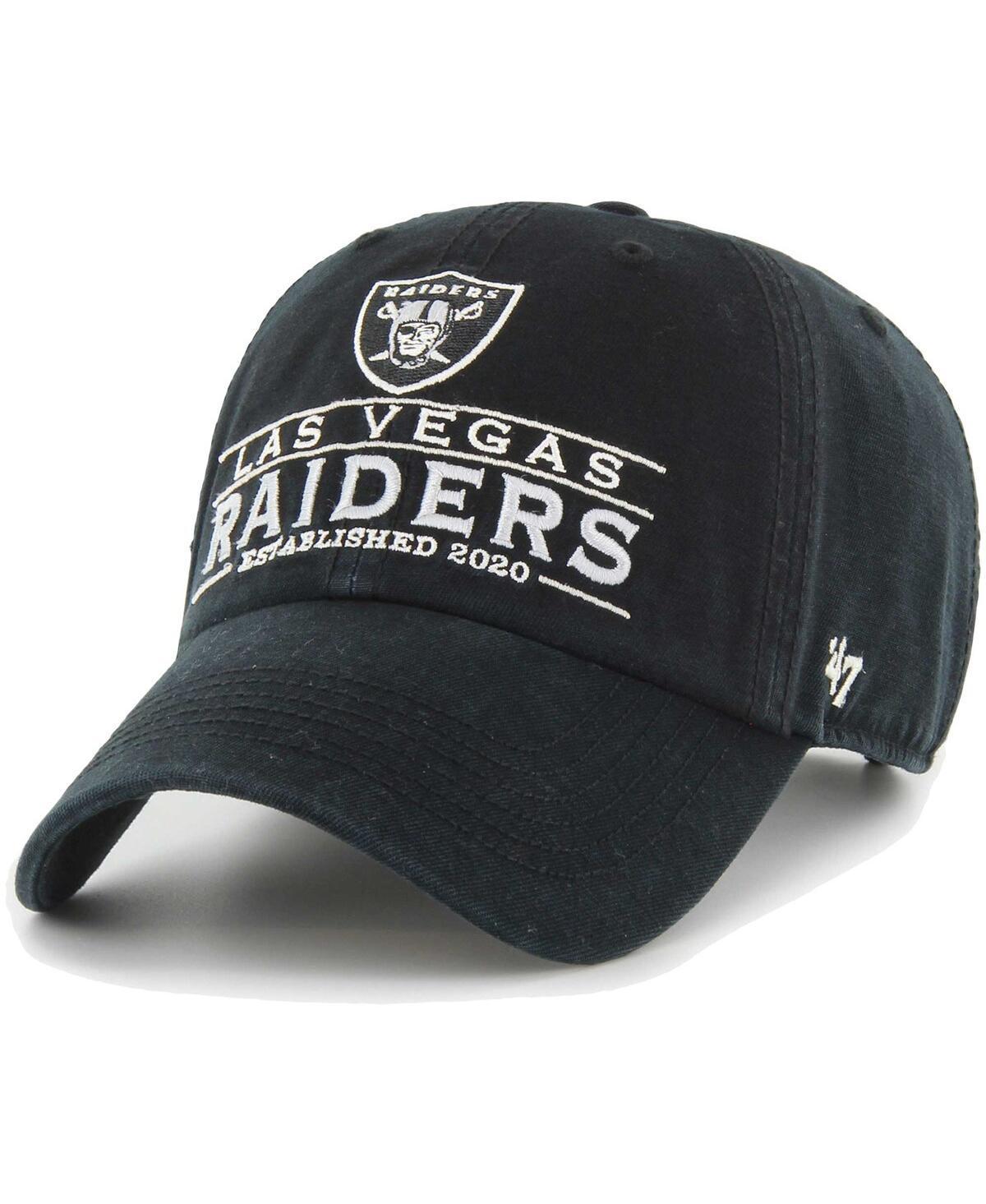 Mens 47 Black Las Vegas Raiders Vernon Clean Up Adjustable Hat Product Image