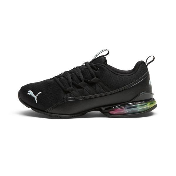 PUMA Riaze Prowl Rainbow Women's Sneakers in Black/Frosted Dew Product Image