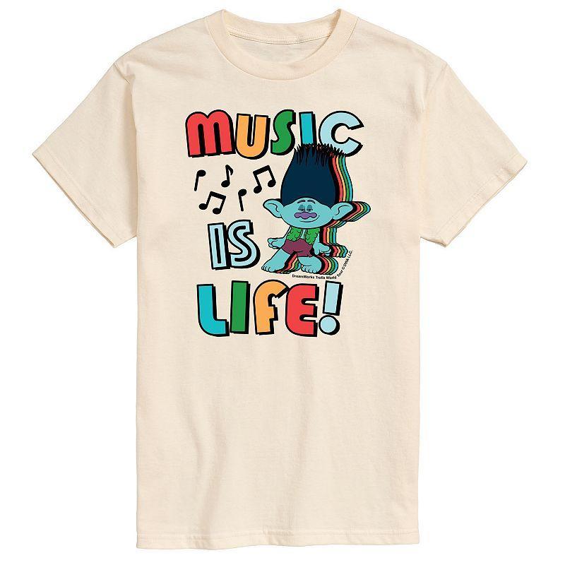 Mens Trolls Music Is Life Tee Product Image