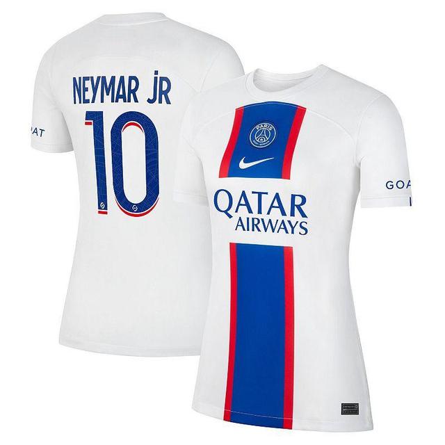 Womens Nike Neymar Jr. White Paris Saint-Germain 2022/23 Third Breathe Stadium Replica Player Jersey Product Image