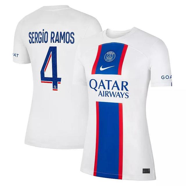 Womens Nike Sergio Ramos White Paris Saint-Germain 2022/23 Third Breathe Stadium Replica Player Jersey Product Image