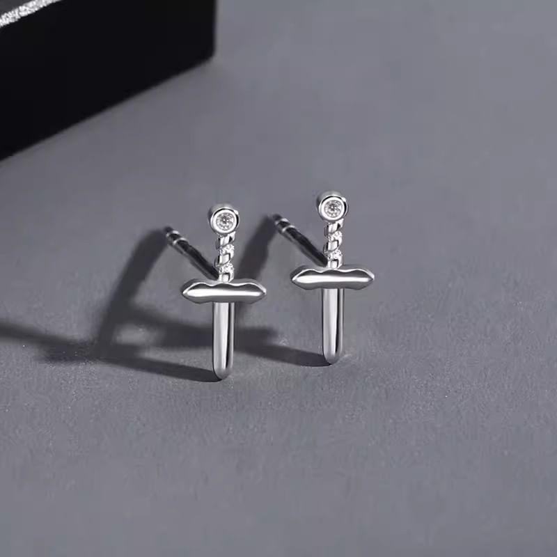 Cross Alloy Stud Earring Product Image