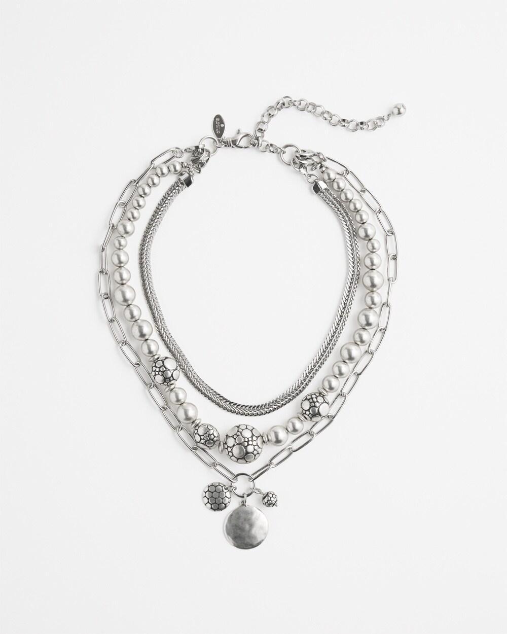 Convertible Multistrand Necklace   Chico's - Silver - Women Product Image