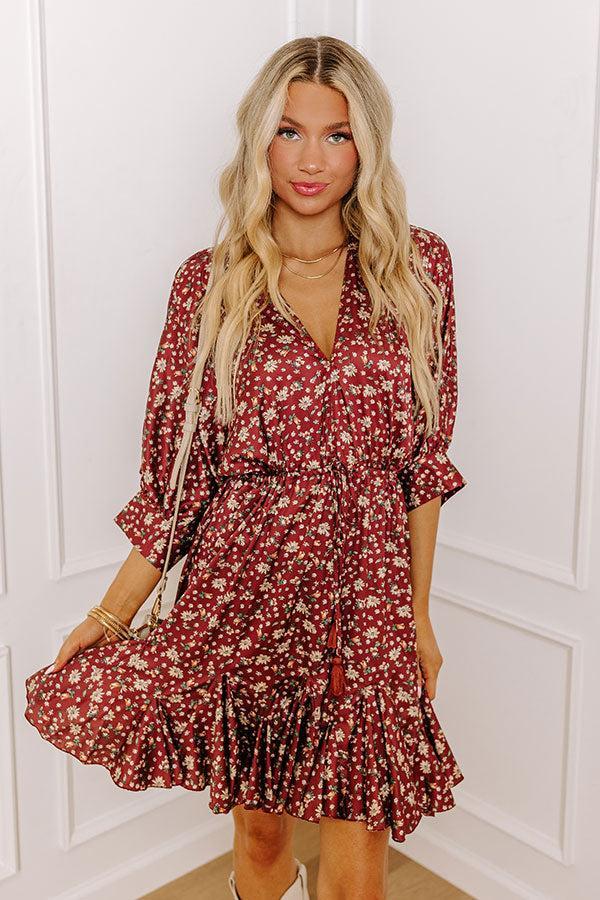 Simply Carried Away Floral Mini Dress Product Image