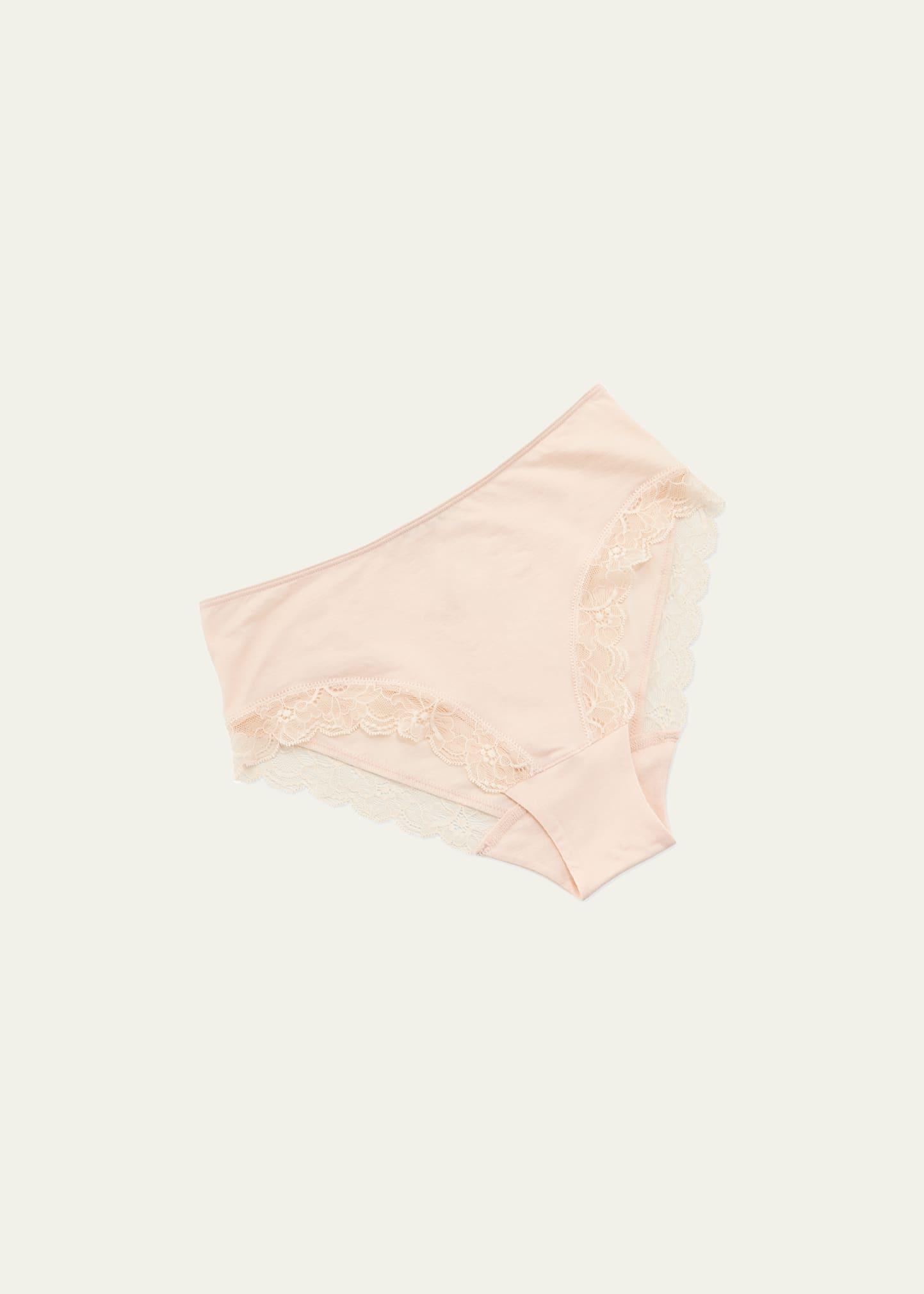 Cotton Lace High Leg Brief Product Image