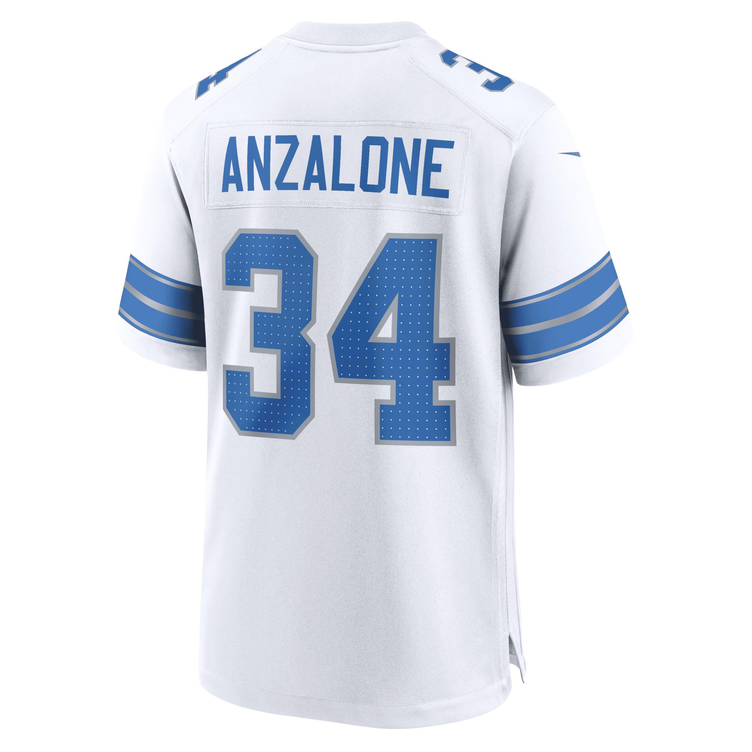 Alex Anzalone Detroit Lions Nike Men's NFL Game Football Jersey Product Image