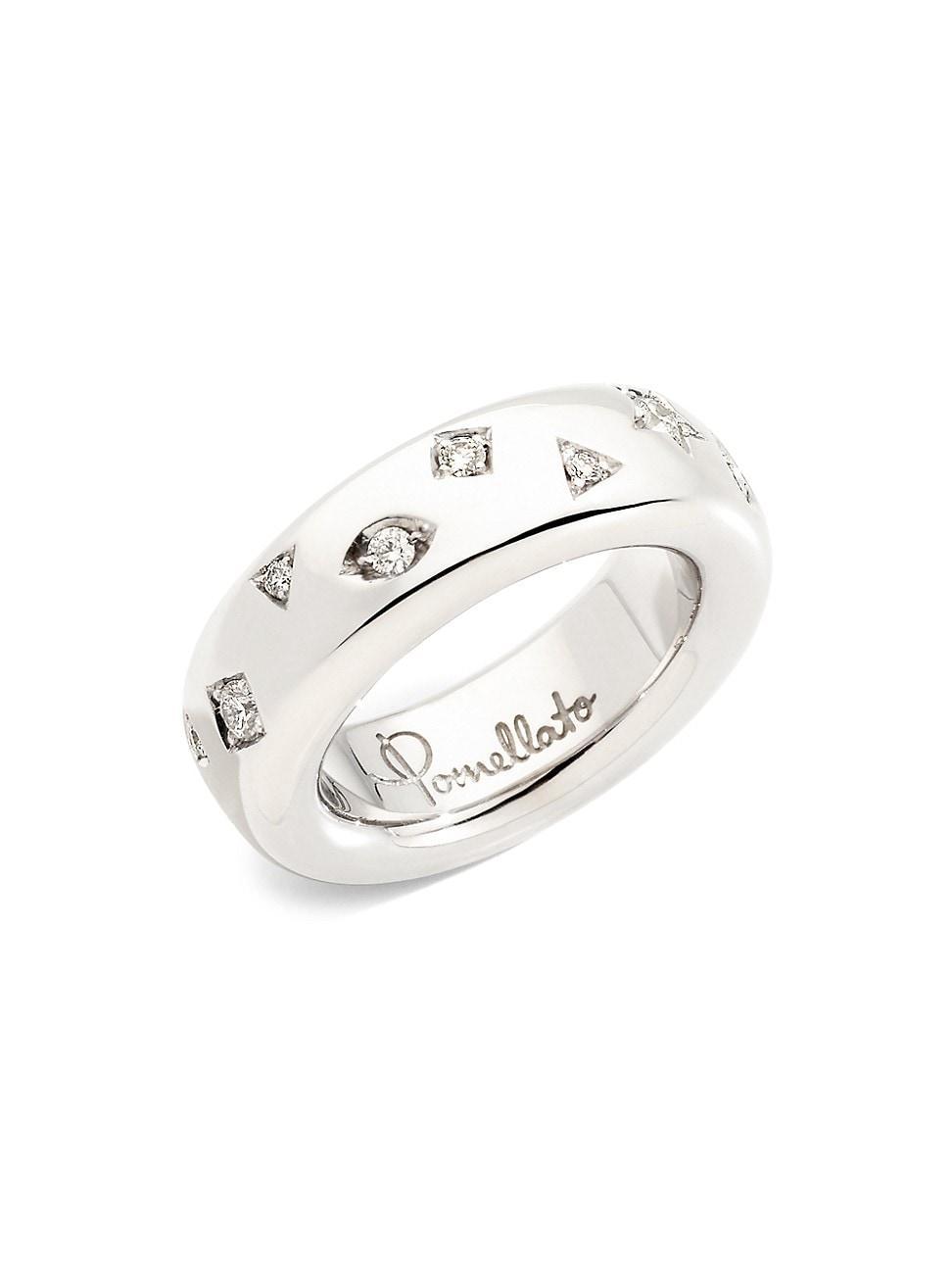 Womens Iconica 18K White Gold & Diamond Ring Product Image