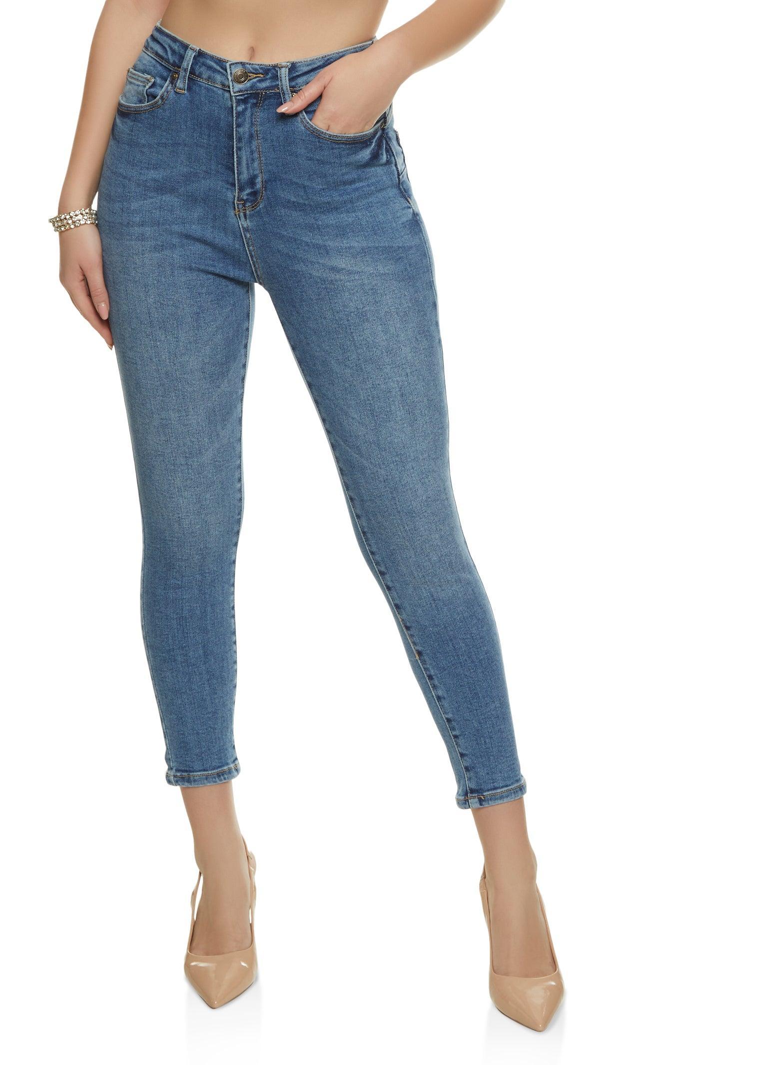 Womens WAX Whiskered Cropped Skinny Jeans Product Image