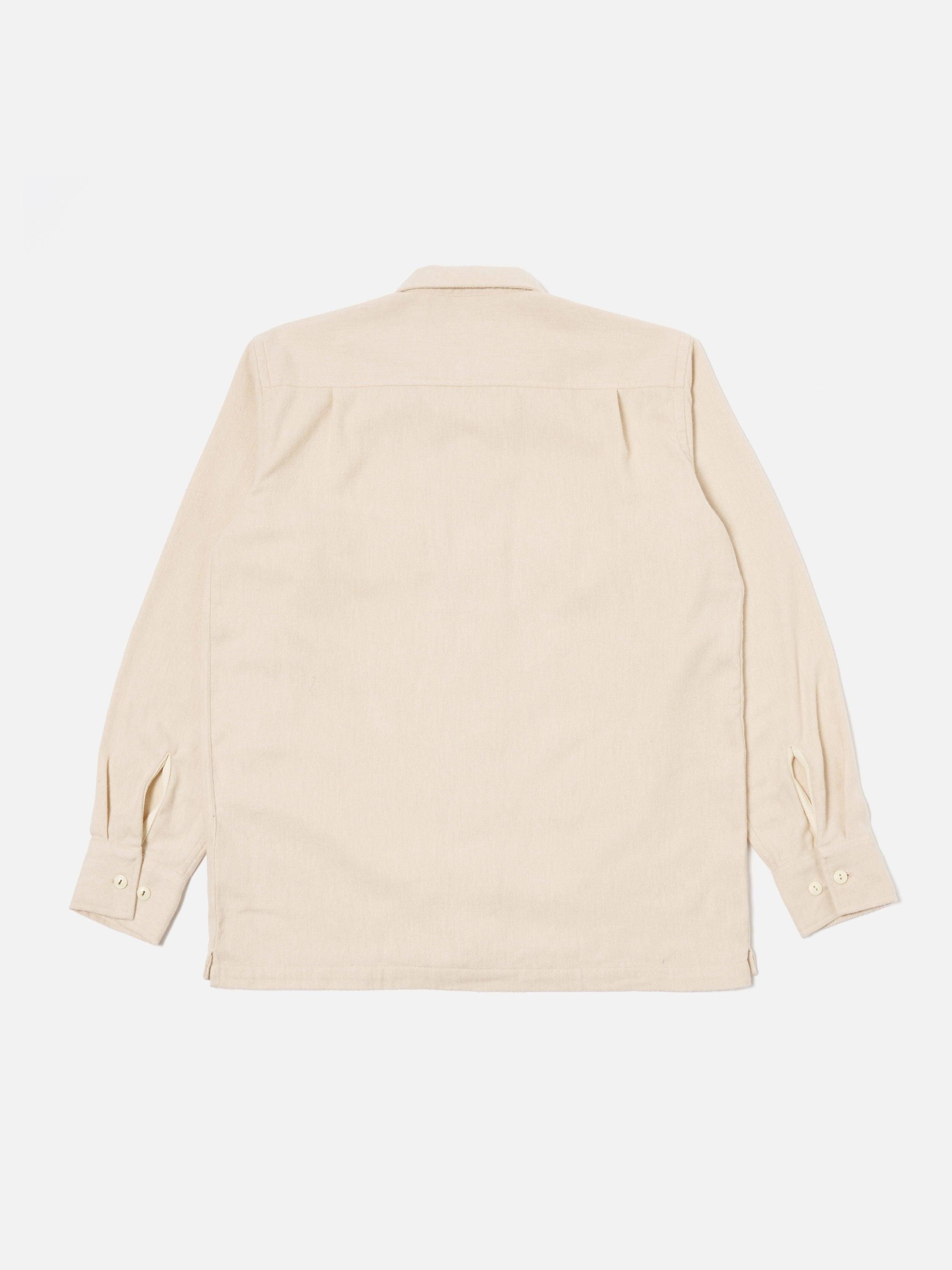 Universal Works L/S Utility Shirt in Ecru Alaska Cotton Product Image