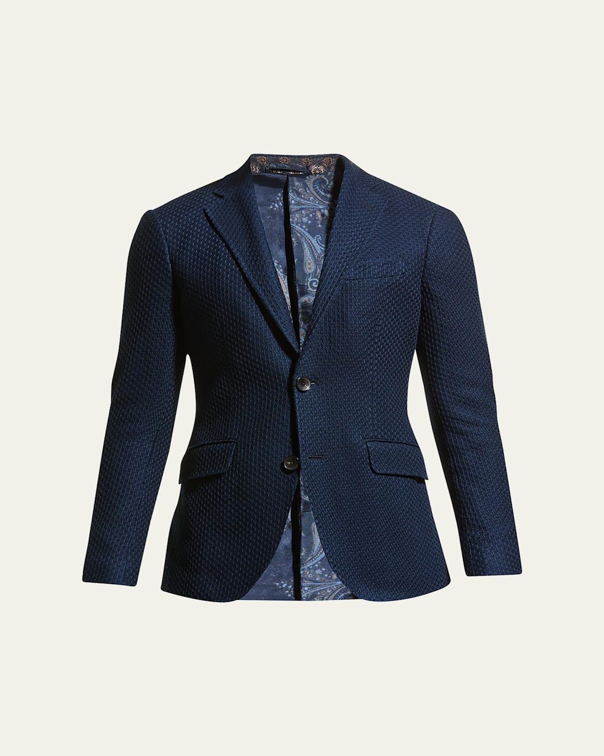 Mens Basic Knit Blazer Product Image