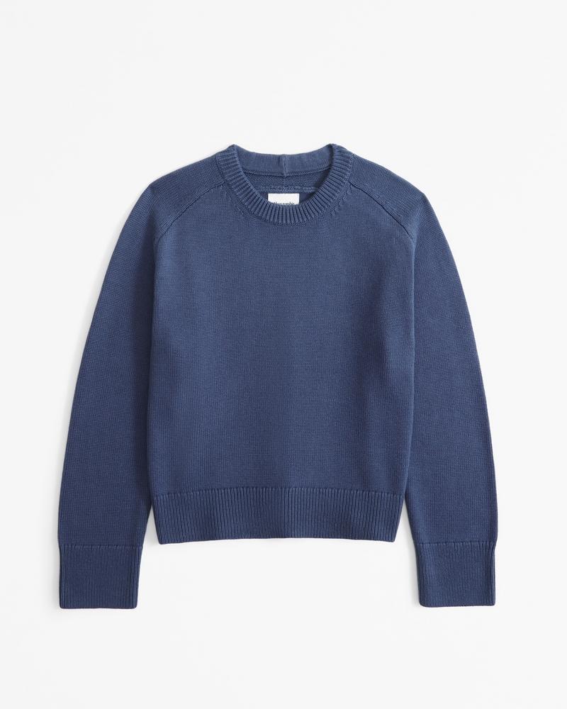 The A&F Madeline Cotton-Blend Crew Sweater Product Image