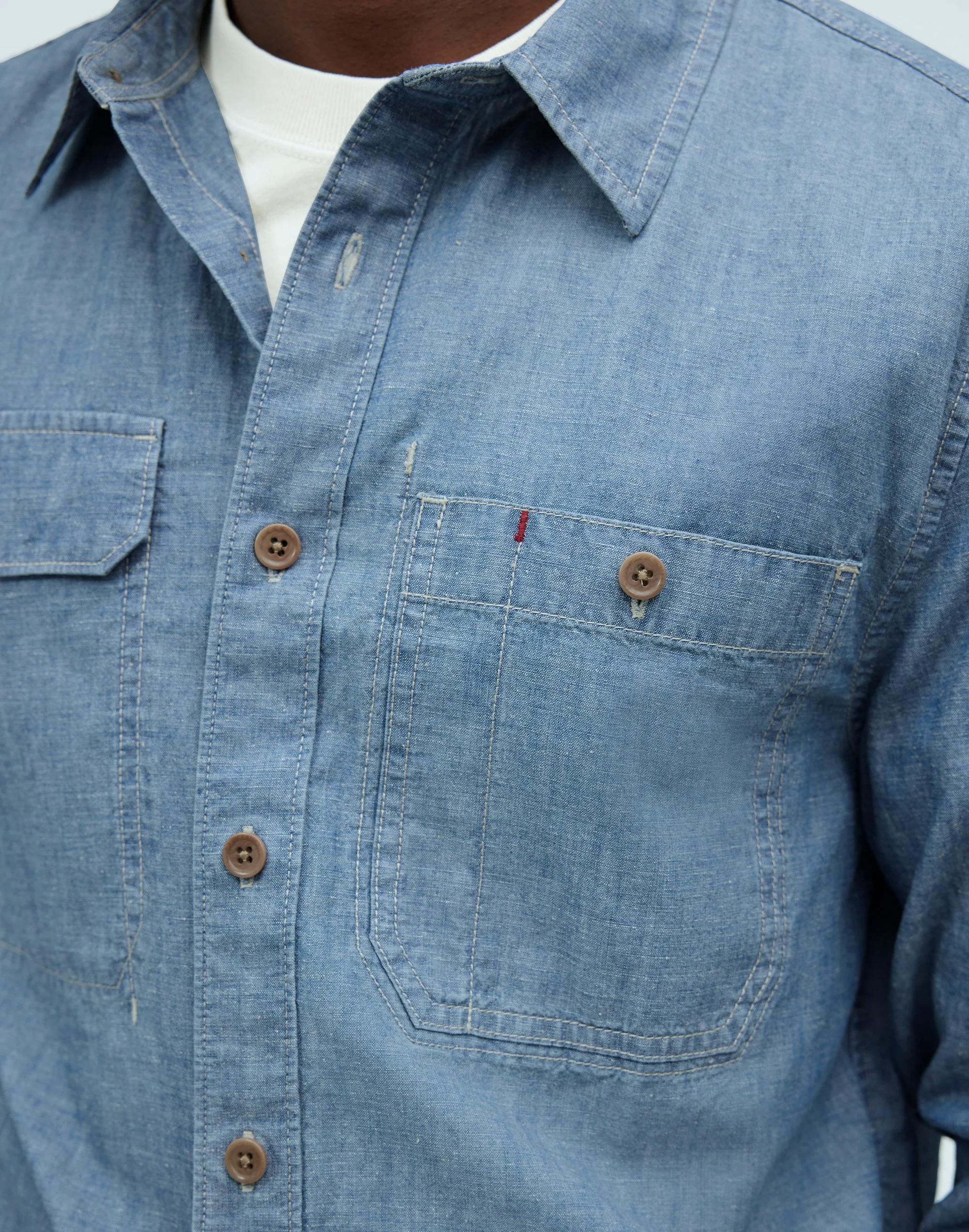 Madewell x William Ellery Chambray Button-Up Shirt Product Image