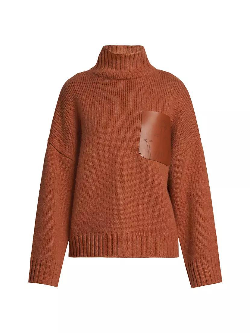 Leather Patch Pocket Sweater Product Image