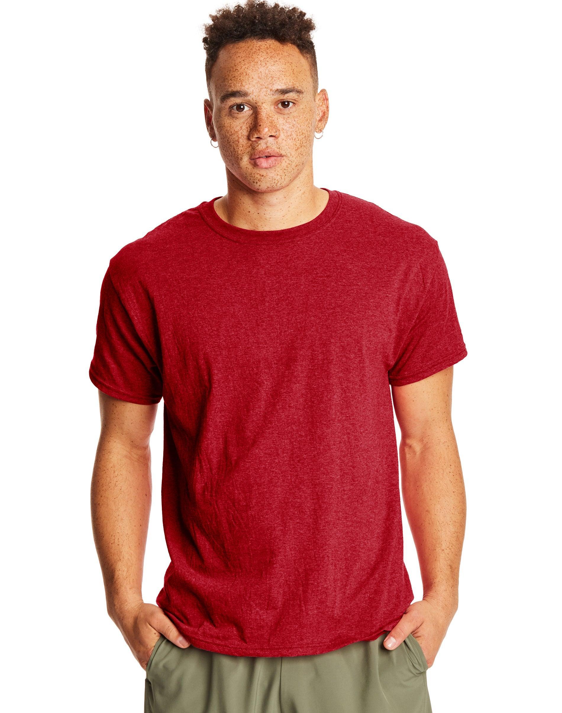 Hanes Mens Perfect-T Tri-Blend Short Sleeve T-Shirt Slate Heather S Product Image