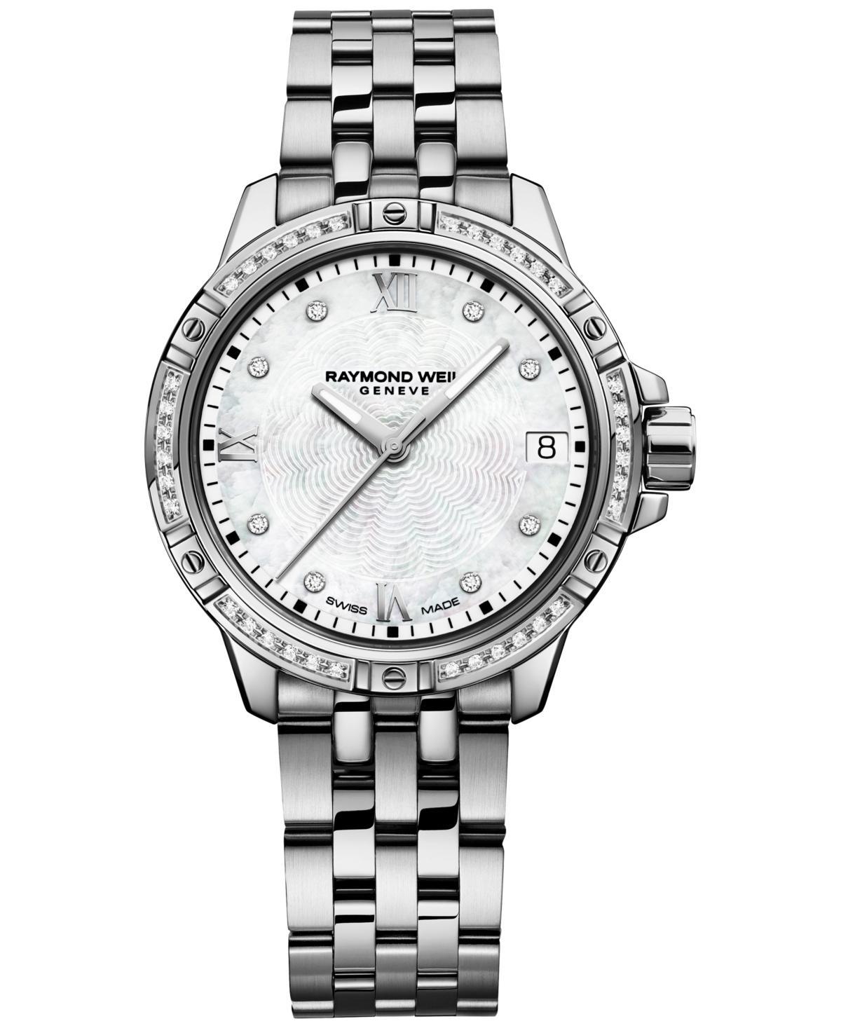 Raymond Weil Womens Swiss Tango Diamond-Accent Stainless Steel Bracelet Watch 30mm Product Image