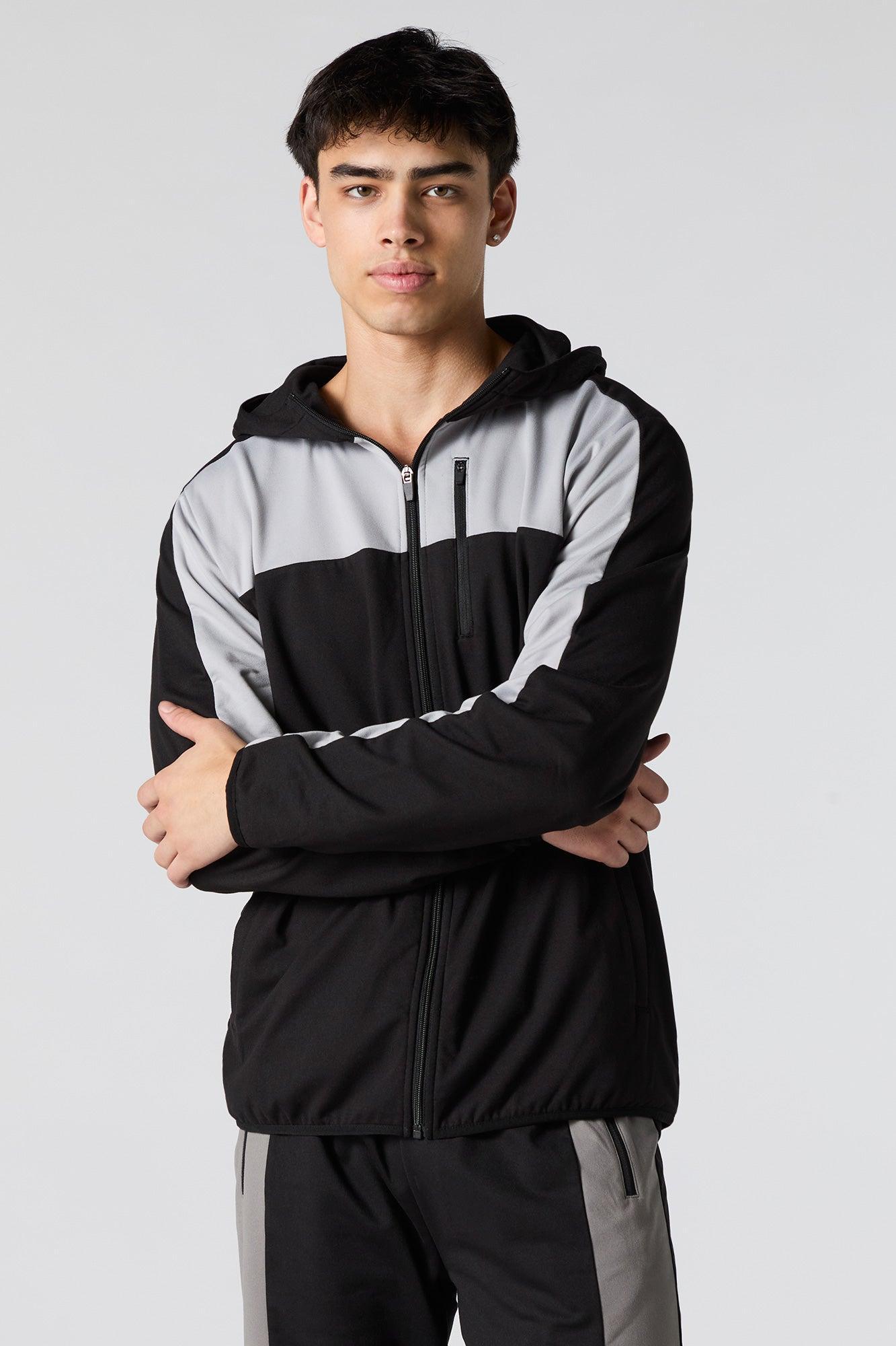 Active Colourblock Zip-Up Hoodie Male Product Image