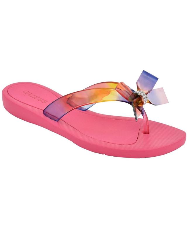 Guess Womens Tutu Eva Fashion Bow Detail Flip Flop Sandals Product Image