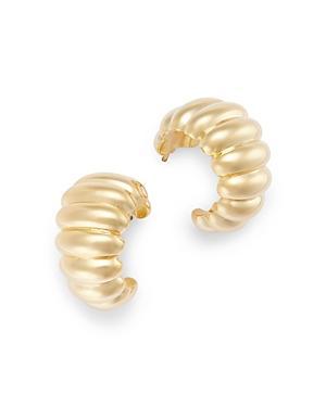 Bloomingdales Shrimp Look Huggie Hoop Earrings in 14K Yellow Gold Product Image