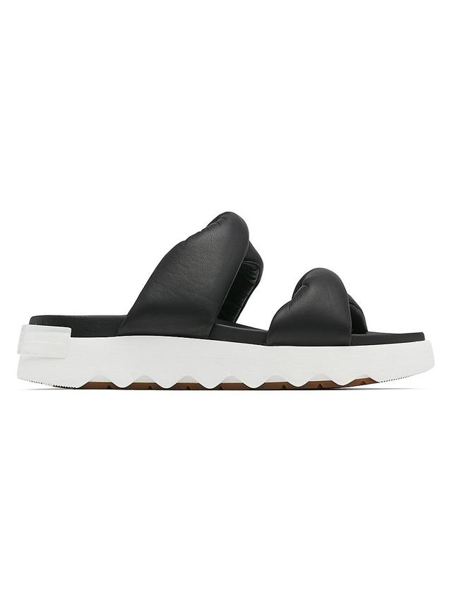 Womens Twist Leather Slides Product Image