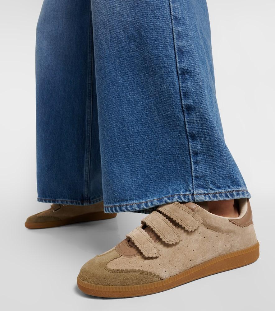 ISABEL MARANT Beth Suede Low-top Sneakers In Brown Product Image