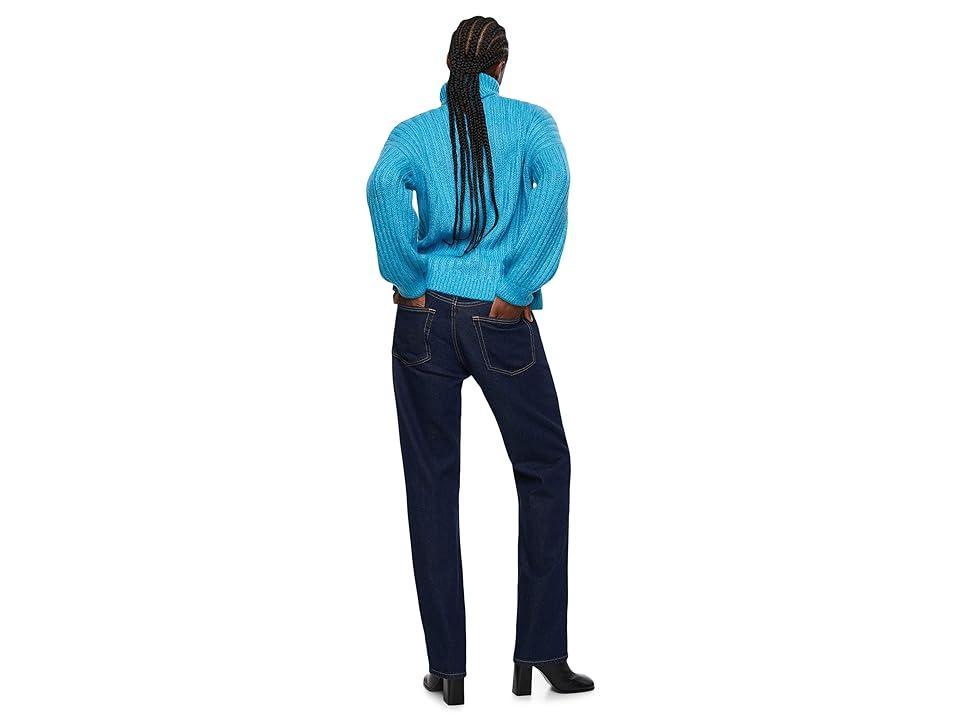 MANGO - Turtle neck sweater blue - XL - Women Product Image