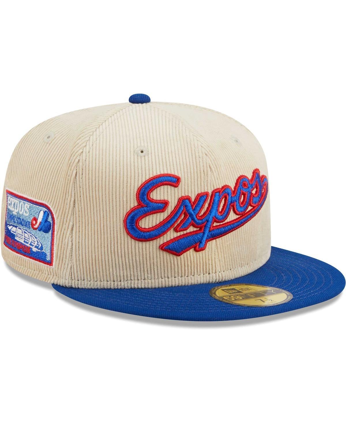 Mens New Era White Montreal Expos Cooperstown Collection Corduroy Classic 59FIFTY Fitted Hat Product Image