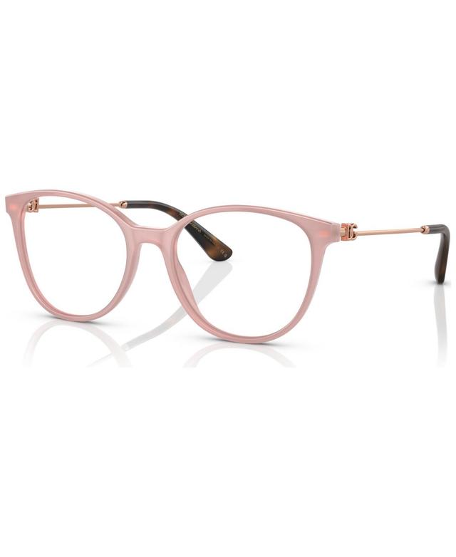 DOLCE & GABBANA Women's Butterfly Eyeglasses, Dg336354-o In Opal Rose Product Image