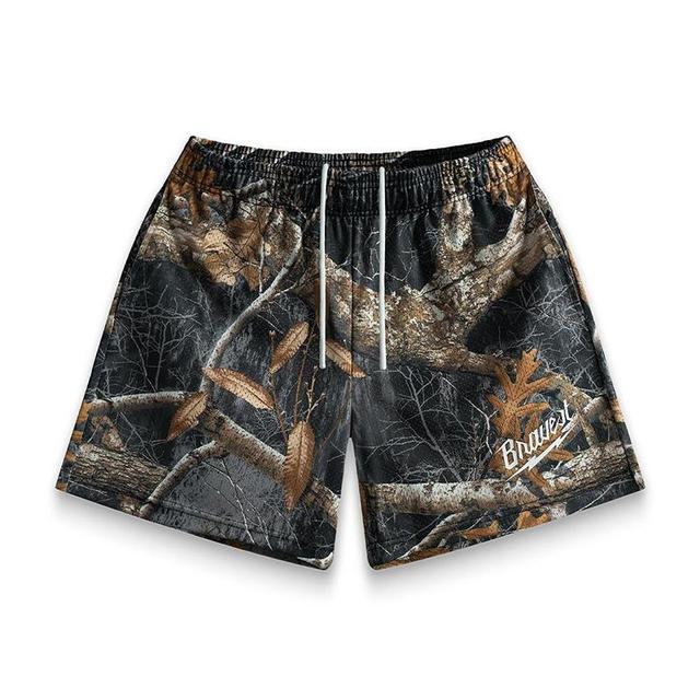 Vintage Bravest Studios Jungle Graphics Mesh Shorts Product Image