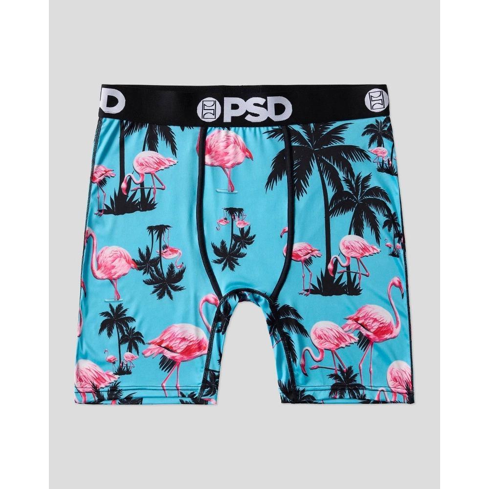 PSD Men's Flamingo Print Briefs 2pk - Light Blue M Product Image