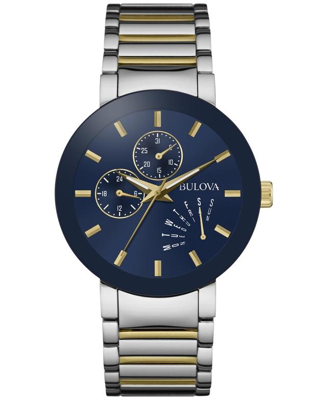 Men's Bulova Modern Gemini Diamond Accent Black Watch with Tonneau Dial (Model: 98D177) Product Image