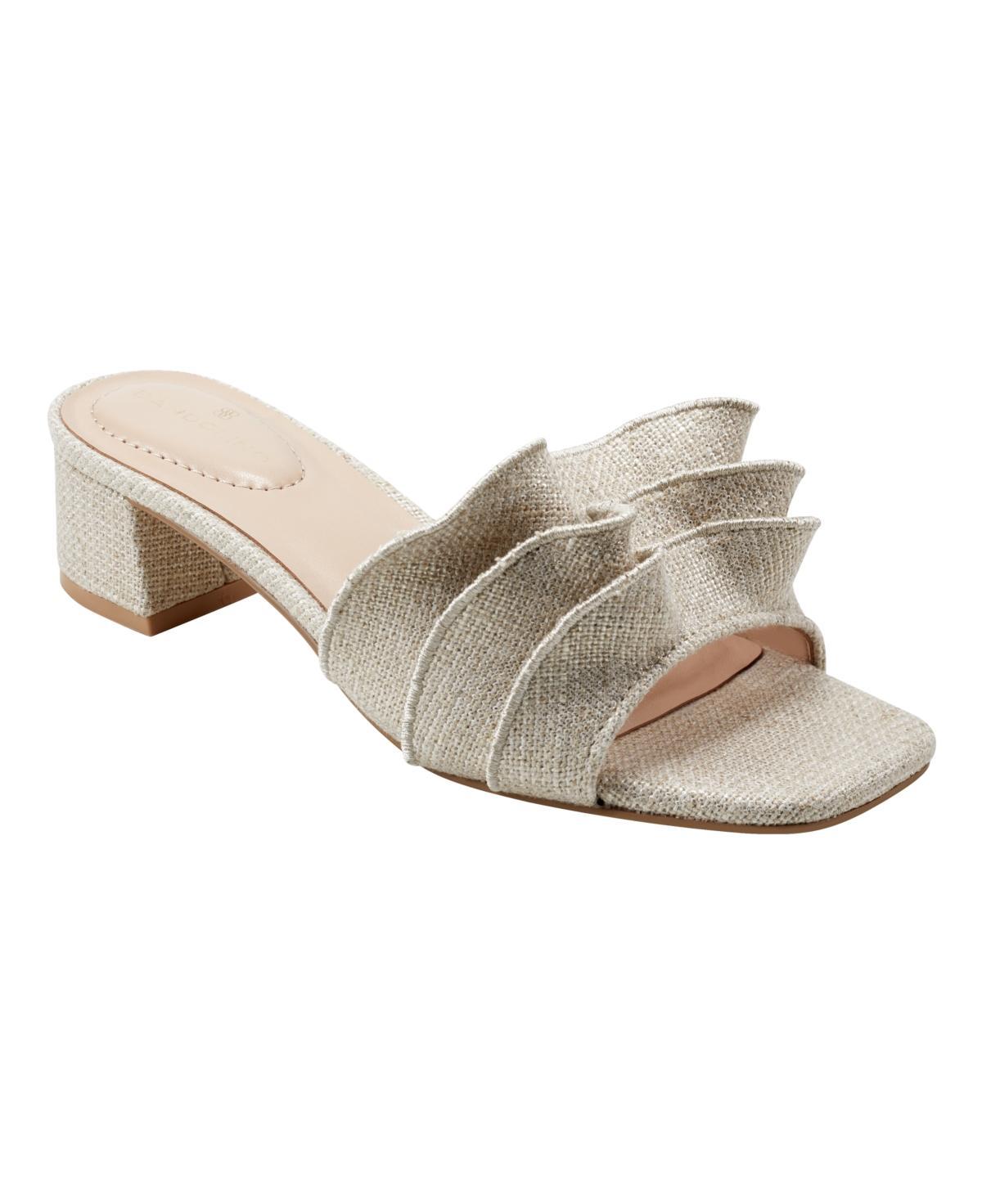 Bandolino Rista Metallic Ruffle Slide Sandal Product Image