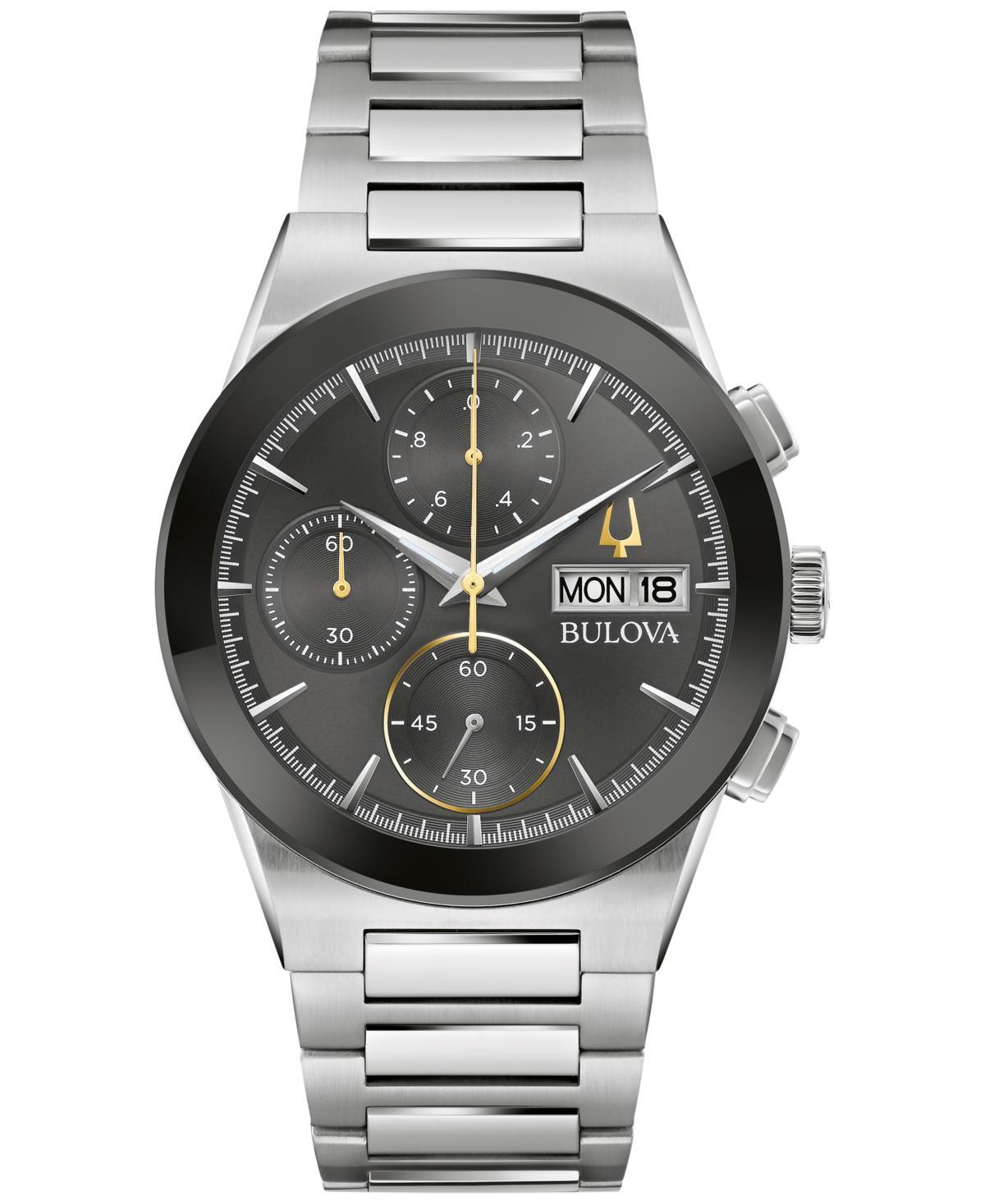 Men's Bulova Modern Millenia Chronograph Watch with Black Dial (Model: 96C149) Product Image